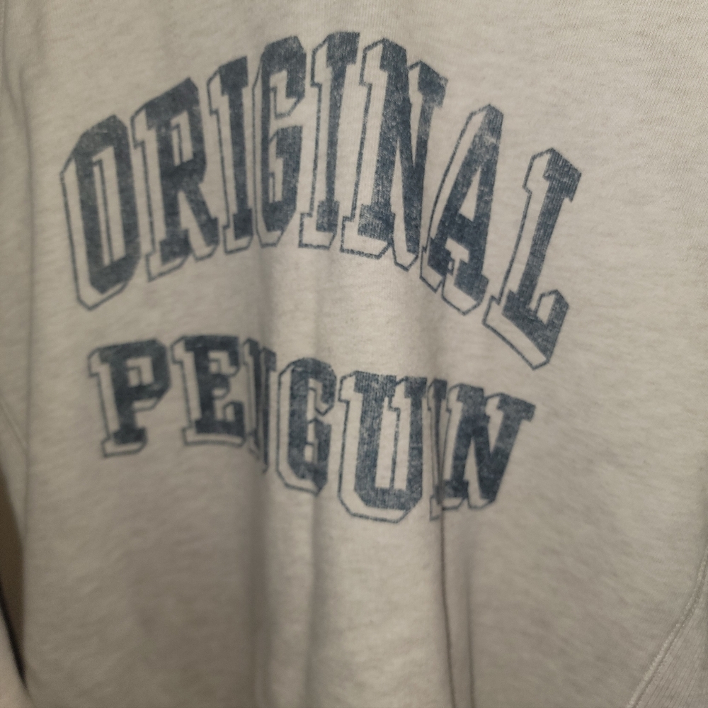 Mens Sz M Original Penguin Beige Athletic Sweatshirt - Picture 4 of 9